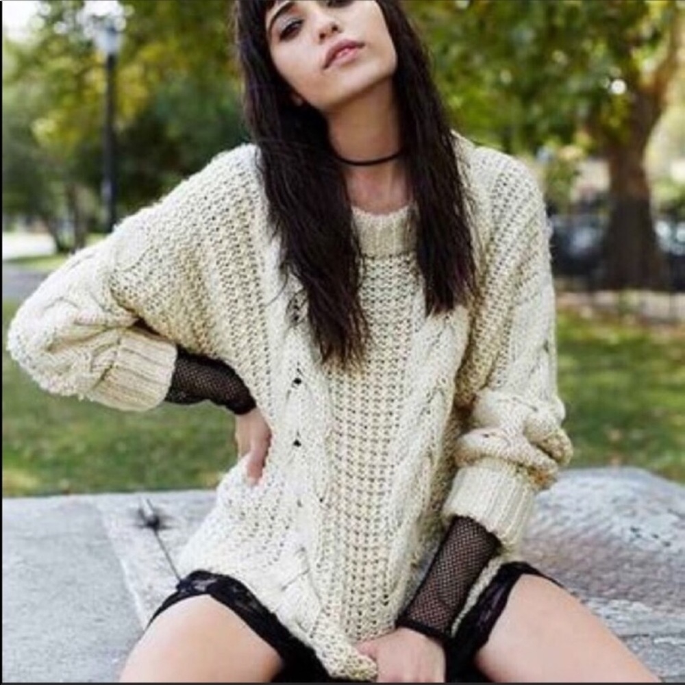 URBAN OUTFITTERS UNIF REVERB Chunky Knit Sweater - Picture 3 of 6